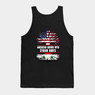 American Grown with Syrian Roots USA Flag Tank Top